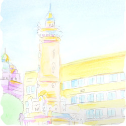 Омск | Акварель | Персональная именная сказка | Лес Солнца | Lessolnca.ru