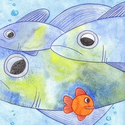 Рыбка в воде
