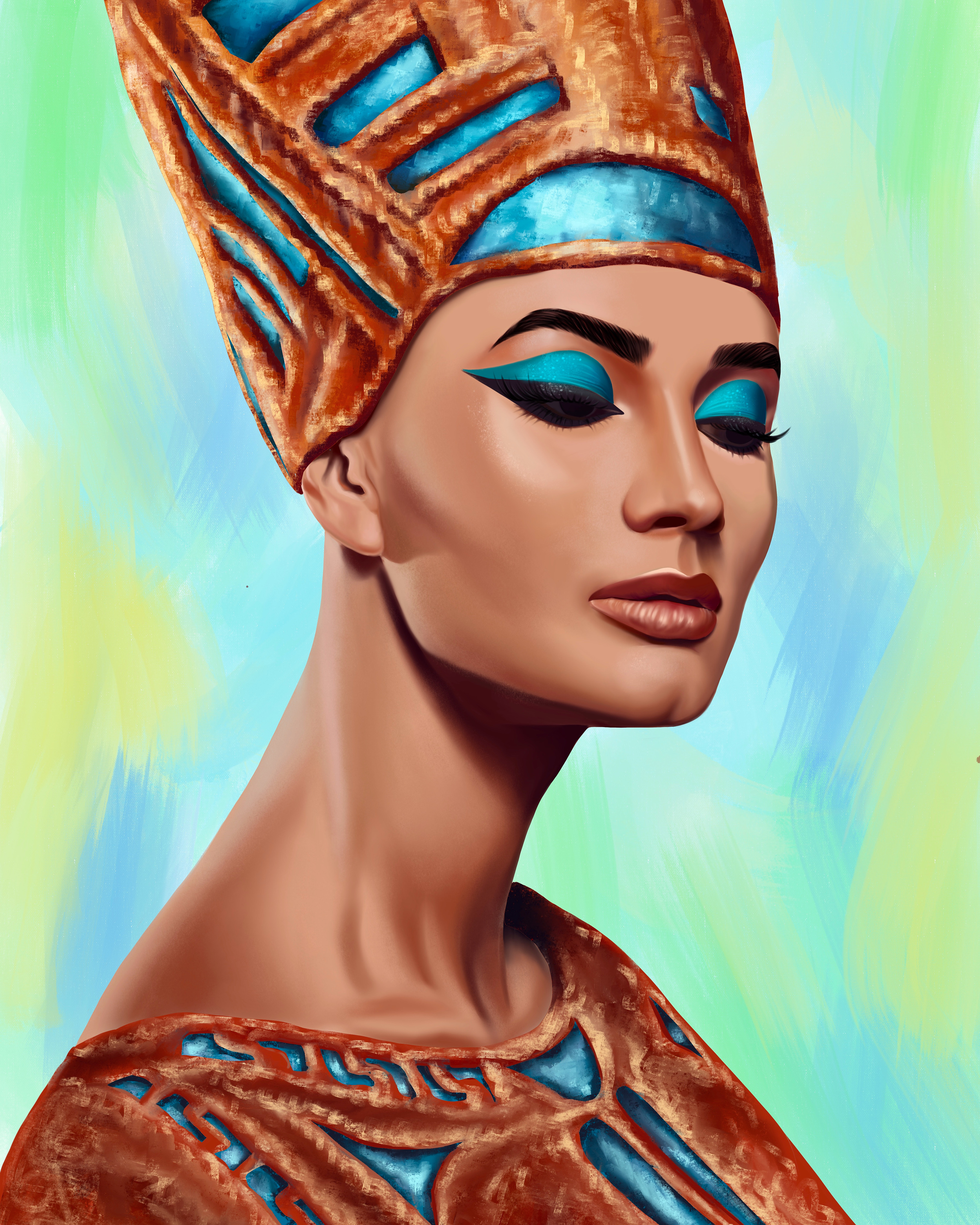 Портрет Нефертити картина
