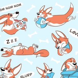 Стикерпак "Корги"