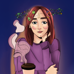 Девушка с кофе 