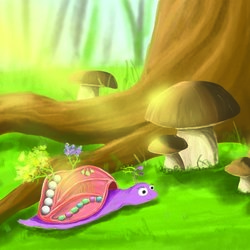 Улитка в  лесу