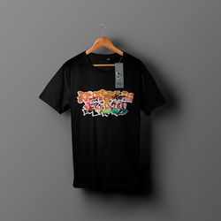 Принт для футболки в стиле граффити