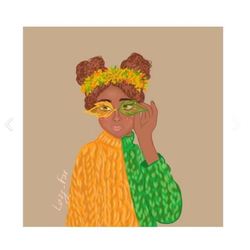 девушка осень.