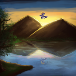 Вечер в горах