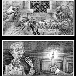 Несколько иллюстраций из сборника мистики "Вампир".