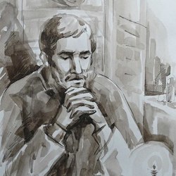 Иллюстрация  кроману Ф.М.Достоевского "Братья Карамазовы"