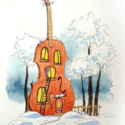 дом-скрипка