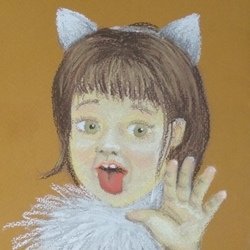 Девочка в костюме котёнка