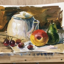 Этюд с чайником 