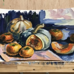Этюд с тыквами 