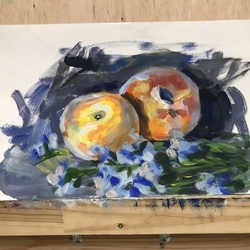 Этюд с персиками 