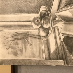 Натюрморт на подоконнике  50х70