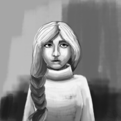 портрет в чб 