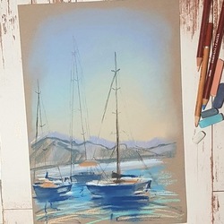 Морская зарисовка «Лодки»