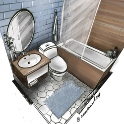 Интерьер скетч сан. Узла