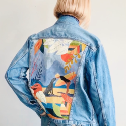 My print for a Levi’s denim jacket.