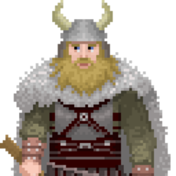 Пиксельный викинг