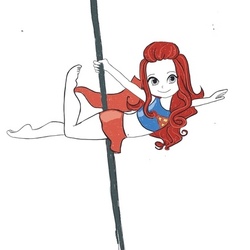 pole dance superwoman