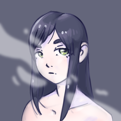 Девушка и дым