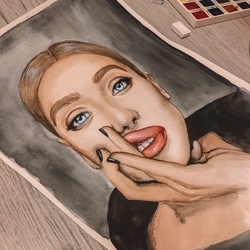 Акварельный портрет 