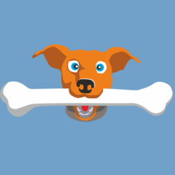 Пес с костью