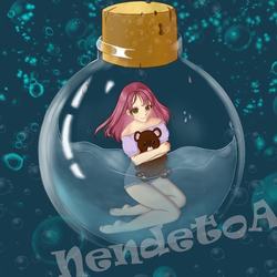 Изображала себя в аниме стиле