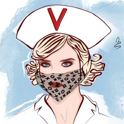 Девушка в маске