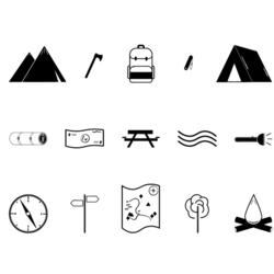 Кемпинг, поход, лагерь, костер, палатка