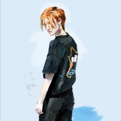 ПОРТРЕТ В ЧЕРНОЙ ФУТБОЛКЕ