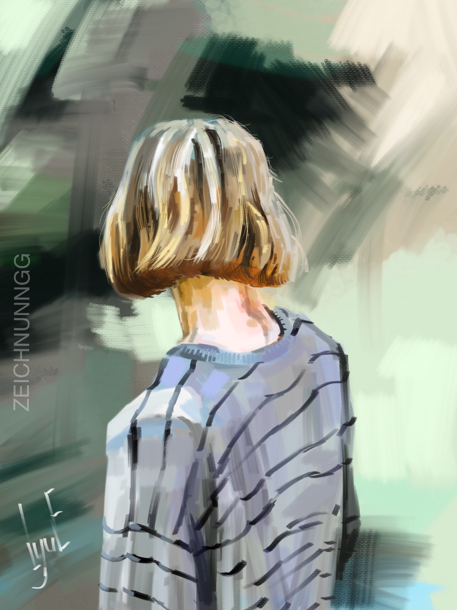 ДЕВУШКА В ПОЛОСАТОЙ ФУТБОЛКЕ