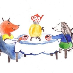 Лисичка Настя и ёжик СерЁЖа. Чаепитие ("Лучшие друзья")