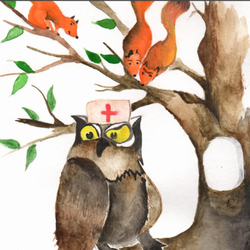 Филин Сан Саныч ("Друзья познаются в беде") Е.Кариповой