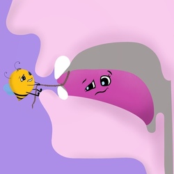 Пчела помогает языку выговаривать букву