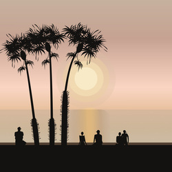 море на закате