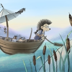 Ёжик путешественник.