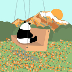 неспешная жизнь панды