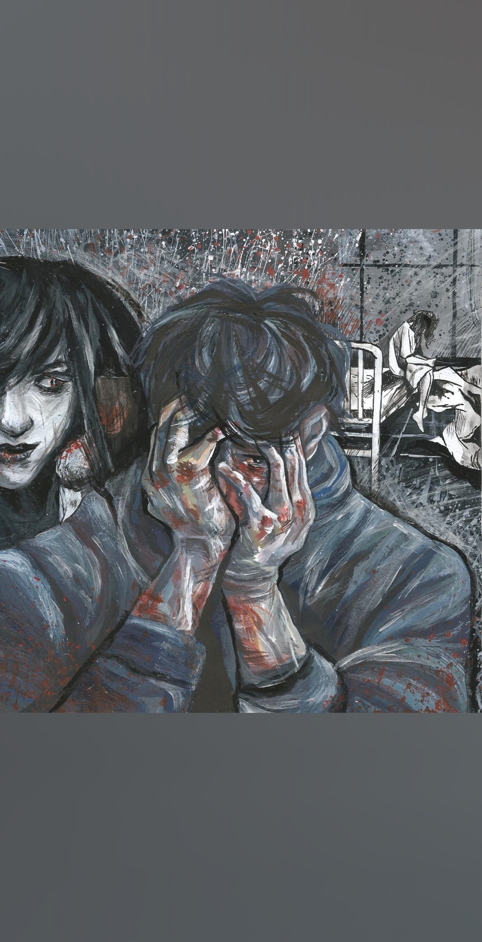 Иллюстрация Инсомния. Девочка, которая спит в стиле живопись,