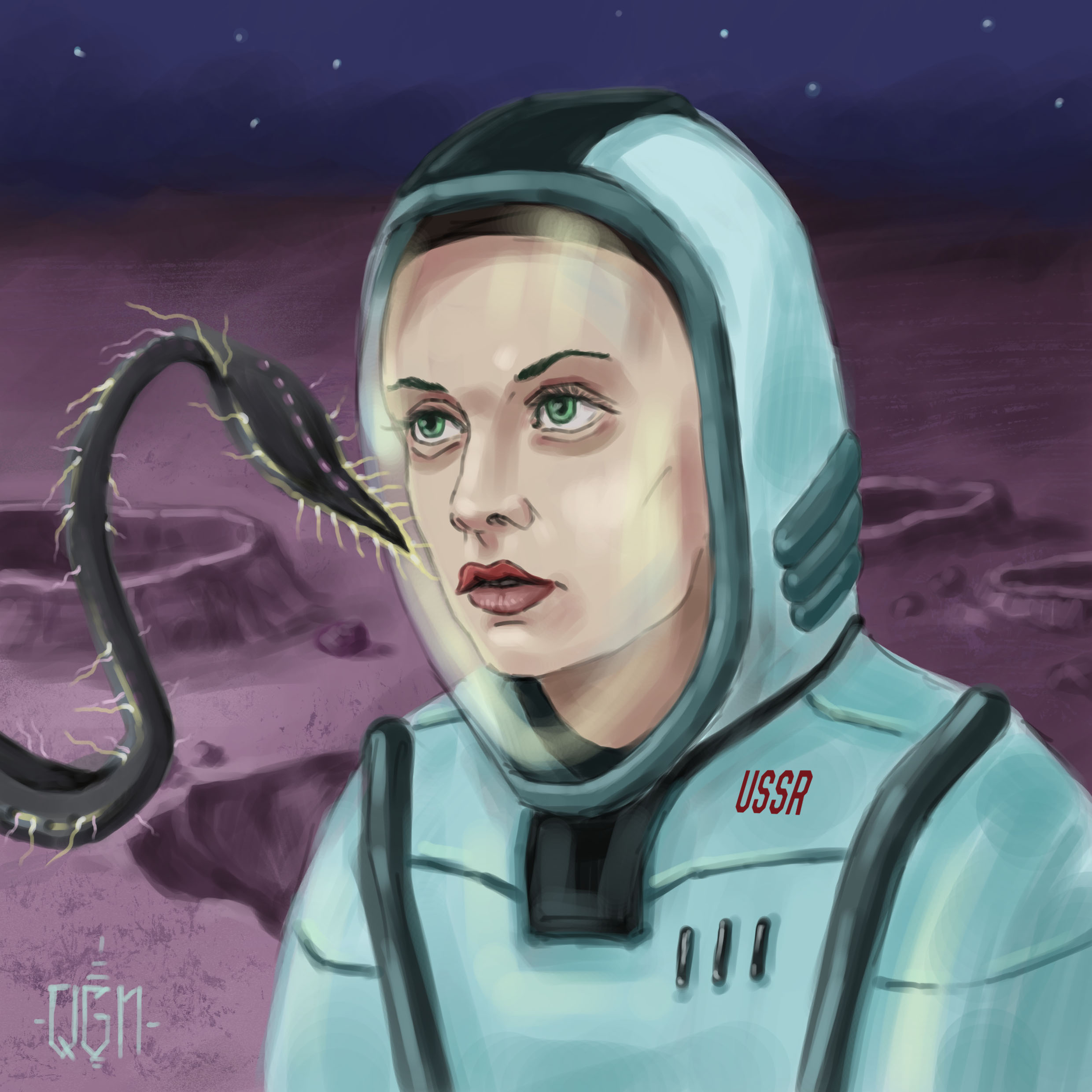 Иллюстрация Пустая планета в стиле 2d, комикс, компьютерная графика