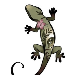 Геккон расцвел