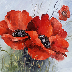 Красные маки