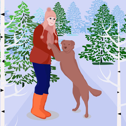 прогулка зимой