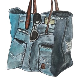 Джинсовая сумка