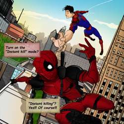 Deadpool and Spider-man
