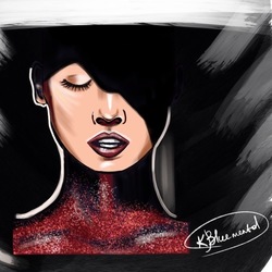 Иллюстрация fashion портрет