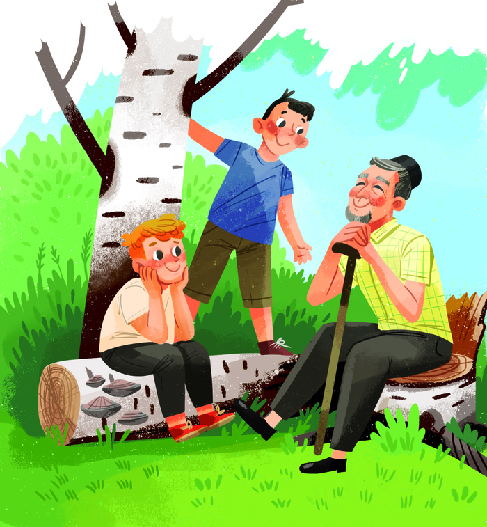 Иллюстрация Иллюстрация в журнал "Салават купере" в стиле