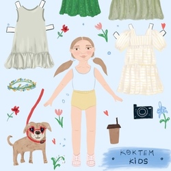 Куколка для переодевания для бренда одежды «koktem kids”