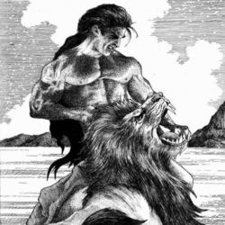 Самсон убивает льва