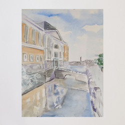 Акварель Михайловский Замок