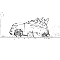 Машина туристов